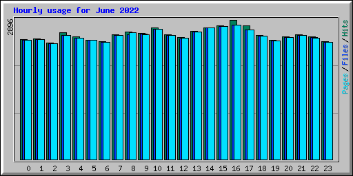 Hourly usage for June 2022