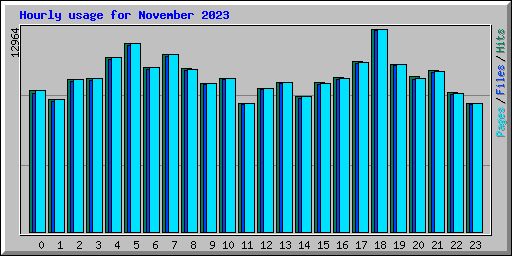 Hourly usage for November 2023